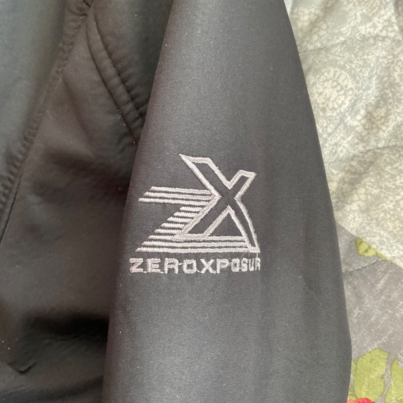 Zeroxposur Men’s Black Jacket Sz XL Medium Weight Casual Full Zip w/Pockets - Picture 8 of 12